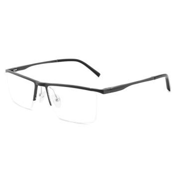 XL9006 Comfortable Aluminium magnesium half-rim optical frame, spring temples