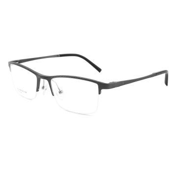 XL9015 Comfortable Aluminium magnesium half-rim optical frame, spring temples