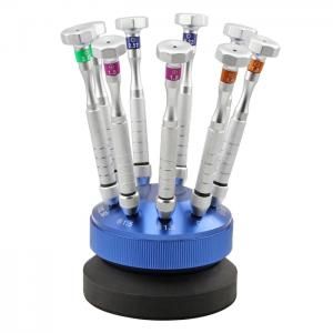 LY-A19C Glasses Screwdriver Set - 9pcs HSS Kit with Precision Sizes