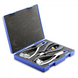 LY-B01C Silhouette Plier Set - Rimless Frame, Stainless Steel, 424g, Red