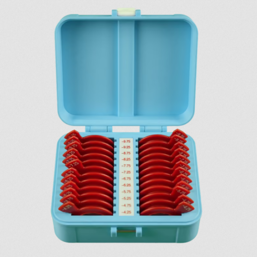 Optometry Supplementary Lens Set AD-20 20-Piece &minus;4.25D to &minus;9.75D