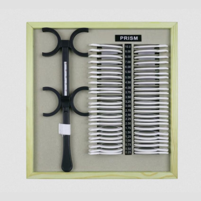 PR-48 48-Piece Ophthalmic Prism Trial Lens Set 0.25△-10△