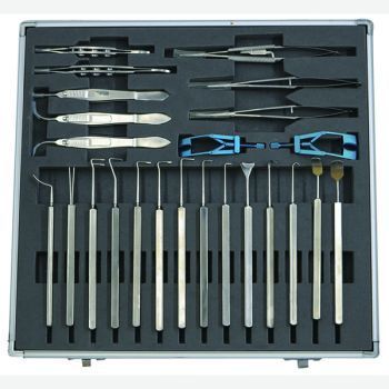 SSTB3 Ophthalmic Strabismus Kit 24pcs Set, Surgical Stainless Steel Instruments